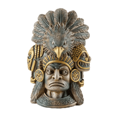 Das Exo Terra® Aztec Eagle Knight Warrior Hide passt zum alten präkolumbianischen Azteken-Thema. Die aztekische Kultur war stark mit der Natur verbunden und schrieb mehreren Tieren übernatürliche Kräfte zu. Die aztekischen Adlerritter waren ein Elite-Militärorden, der aus den versiertesten und edelsten Soldaten bestand, die ebenso furchtlos, mutig und mutig waren wie ihre Adler-Pendants. Das Eagle Knight Hide sorgt dafür, dass Ihre Tiere ein sicheres Versteck haben, das die Wärmeregulierung und Flüssigkeitszufuhr unterstützt.