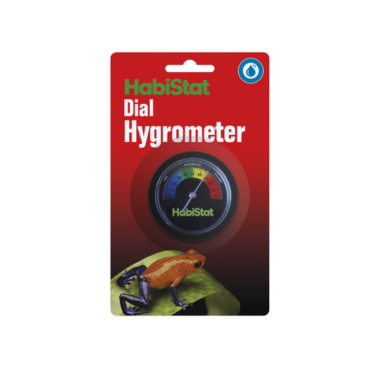 Das HabiStat Dial Hygrometer misst die Luftfeuchtigkeit für eine sichere und perfekte Umgebung. Positionieren Sie das Hygrometer auf halbem Weg zwischen heißem und kaltem Ende, um einen durchschnittlichen Messwert zu erhalten.