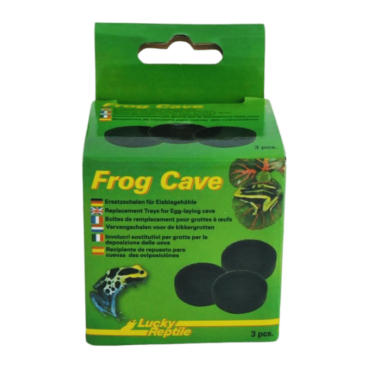 Für die Zucht von Pfeilgiftfröschen (Baumsteigerfröschen) sind die Ersatzschalen für die Lucky Reptile Frog Cave Eiablagehöhle eine ideale Ergänzung.