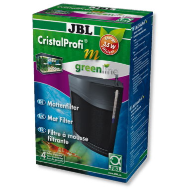 Lieferumfang: Mattenfilter, Cristal Profi m greenline, Maße (l/h/b): 140/220/90 mm, Inkl. Cliphalterung für Thermometer