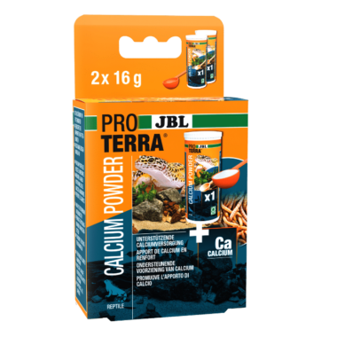 Lieferumfang: 2x 16 g Kalziumpulver speziell für Terrarientiere