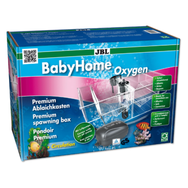 Lieferumfang: 1 Premium-Ablaichkasten-Komplettset, BabyHome Oxygen. Inkl. Ablaichkasten, Luftpumpe, Luftschlauch, Ausströmerstein