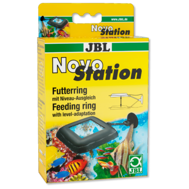 Lieferumfang: 1 Futterring JBL NovoStation mit Wasserstands-Niveauausgleich. Größe 9 x 9 cm