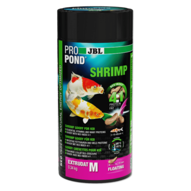 Enthält: Shrimps-Extrudat in wiederverschließbarem, luft- und wasserfestem sowie lichtdichtem Beutel mit Zipper für Qualitätserhalt