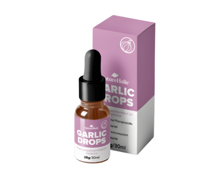 Knoblauchtropfen für mehr gesundheit der Fische